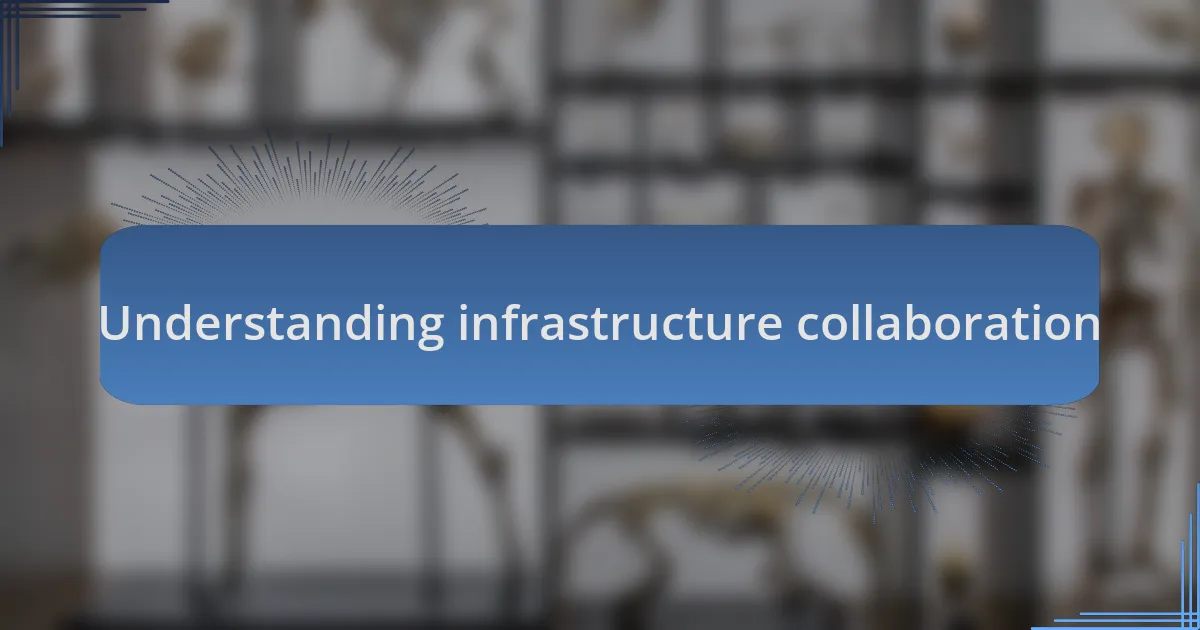 Understanding infrastructure collaboration